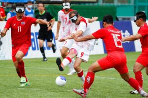 Spain's Antonio Martin Gaitan is pictured with the ball at his feet as he weaves his way past some defenders