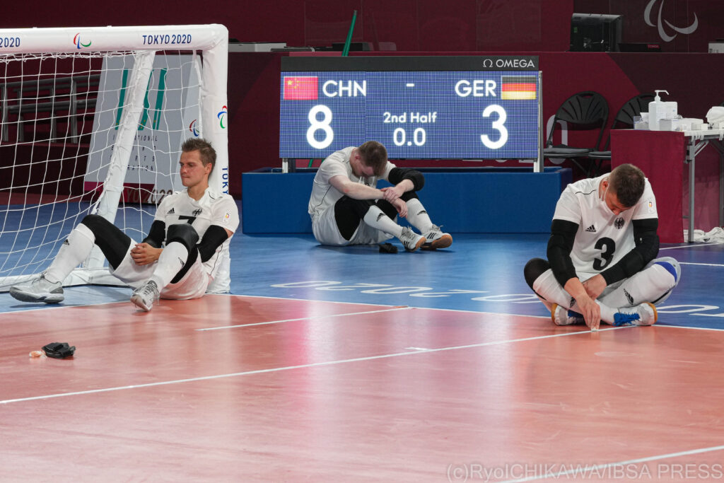 The German men look dejected as they miss out on a place in the quarter-finals at Tokyo 2020
